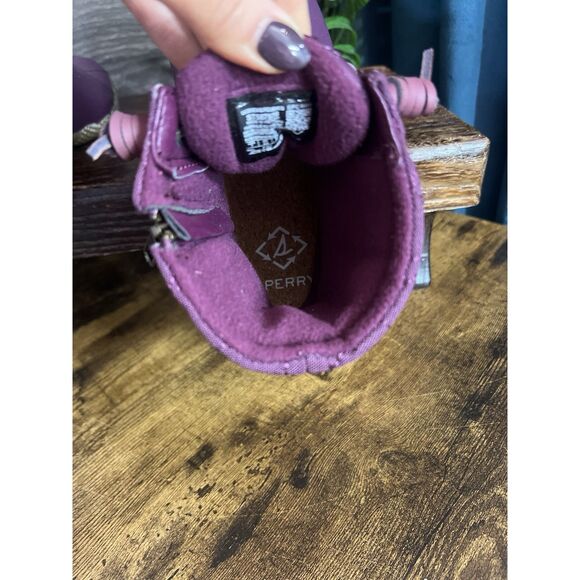 Sperry Women's Saltwater SeaCycled Nylon Duck Boots in Purple. Size 7. NWT! - Picture 10 of 14